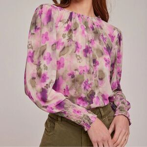 cloth & stone Pink Floral Long-Sleeve Blouse